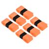 PATIKIL 43.3" Tennis Racket Grip Tape, 6 Pack PU Overgrip Stretchy Non-Slip Absorb Sweat for Badminton Fishing Rod, Orange view 1