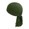 Breathable Cycling Skull Cap Sweat Absorbing Beanie Cap Doo Dew Rags Anti-UV Running Bandana Head Wrap Under Helmet Liner Army Green view 2