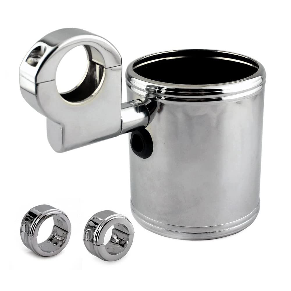 Motorcycle Handlebar Mount, Cup Drink Water Bottle Holder Crash Bar Bike 7/8" / 1"/1.25" Diameter