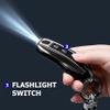 Mini Stun Gun with LED Flashlight and Wrist Strap  Unique Key fob Design (Black) view 3