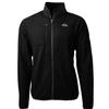 Cutter & Buck Men's Black Baltimore Ravens Cascade Eco Sherpa Fleece Full-Zip Jacket view 1