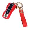 Mini Stun Gun with LED Flashlight and Wrist Strap  Unique Key fob Design (Red) view 1