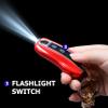 Mini Stun Gun with LED Flashlight and Wrist Strap  Unique Key fob Design (Red) view 4
