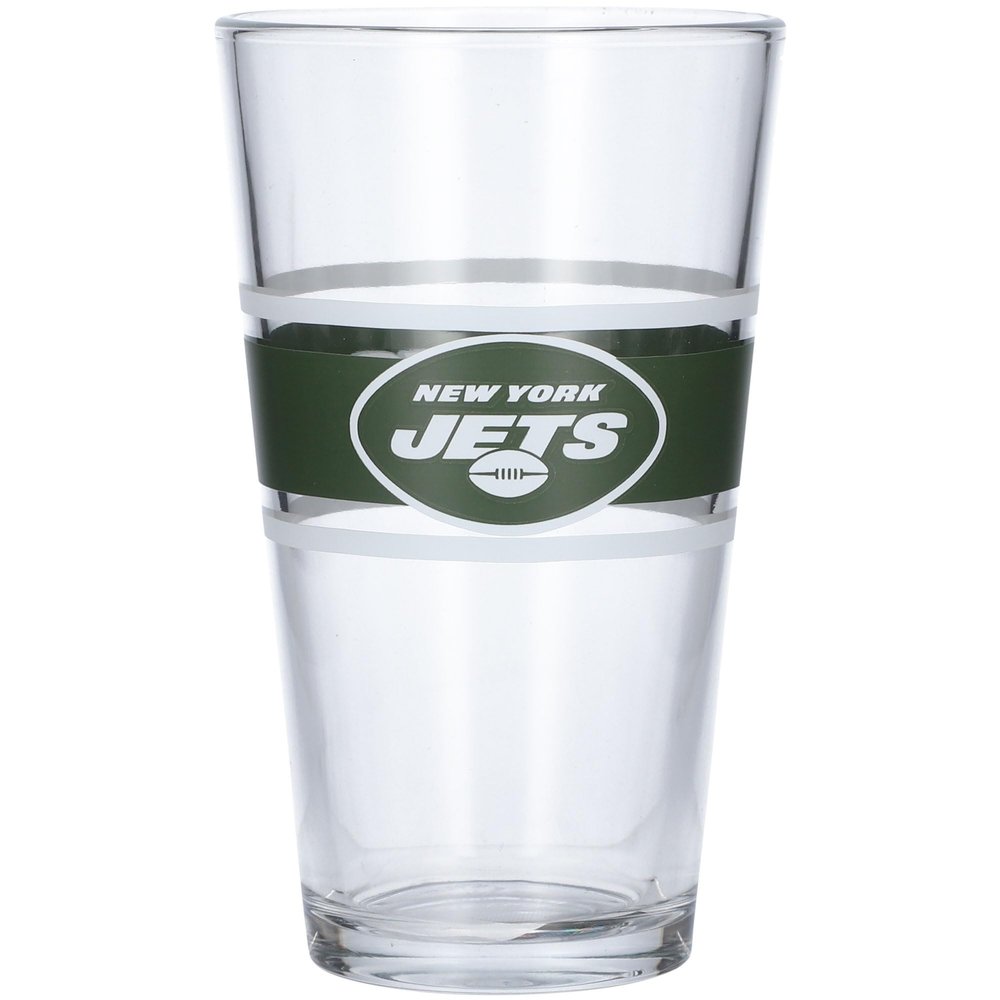 logobrands New York Jets 16oz. Stripe Pint Glass