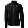 Cutter & Buck Men's Black Los Angeles Rams Cascade Eco Sherpa Fleece Full-Zip Jacket view 1