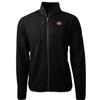 Cutter & Buck Men's Black San Francisco 49ers Cascade Eco Sherpa Fleece Full-Zip Jacket view 1