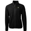 Cutter & Buck Men's Black Minnesota Vikings Cascade Eco Sherpa Fleece Full-Zip Jacket view 1