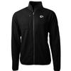 Cutter & Buck Men's Black Kansas City Chiefs Cascade Eco Sherpa Fleece Full-Zip Jacket view 1