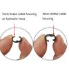 Bike Brake Shifter Cable Housing Guide Clips, Clipping 4mm and 5mm Cable Housing or Hose Together, Pack of 4 pcs view 2