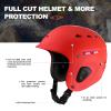 Tontron Adult Whitewater Kayaking Canoeing Watersports Helmet (Medium, Matte Warm Red) view 2