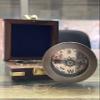 WOANIN Antiquated Finish Compass- Engraved Sundial Poem Compass with Wooden Case, Baptism Gift Retirement Gift for Men & Women view 1