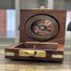 WOANIN Antiquated Finish Compass- Engraved Sundial Poem Compass with Wooden Case, Baptism Gift Retirement Gift for Men & Women view 2