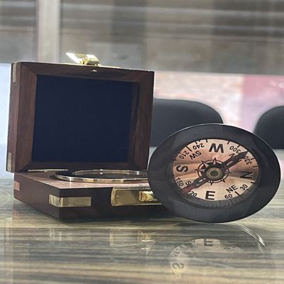 WOANIN Baptism Compass, Baptism Gift, First Communion Gift, Baptism Gift Boy, Baptism Gift Girl, Engraved Compass, Personalized Retirement Compass (Black Finish)