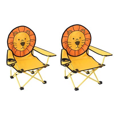 Kids Camping Chair Portable Folding Chair Kids Beach Chair Camping Chair, Family Outdoor Kindergarten Chair for Children, with Storage Bag (Size : 2pcs)
