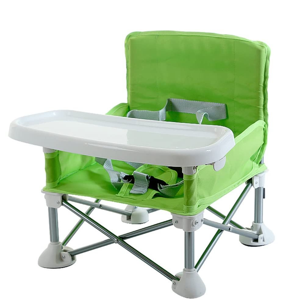 Kids Camping Chair Folding Portable Kids Outdoor Chair, Multifunctional Beach Chair Camping Chair Dining Chair, Save Space (Color : Green)