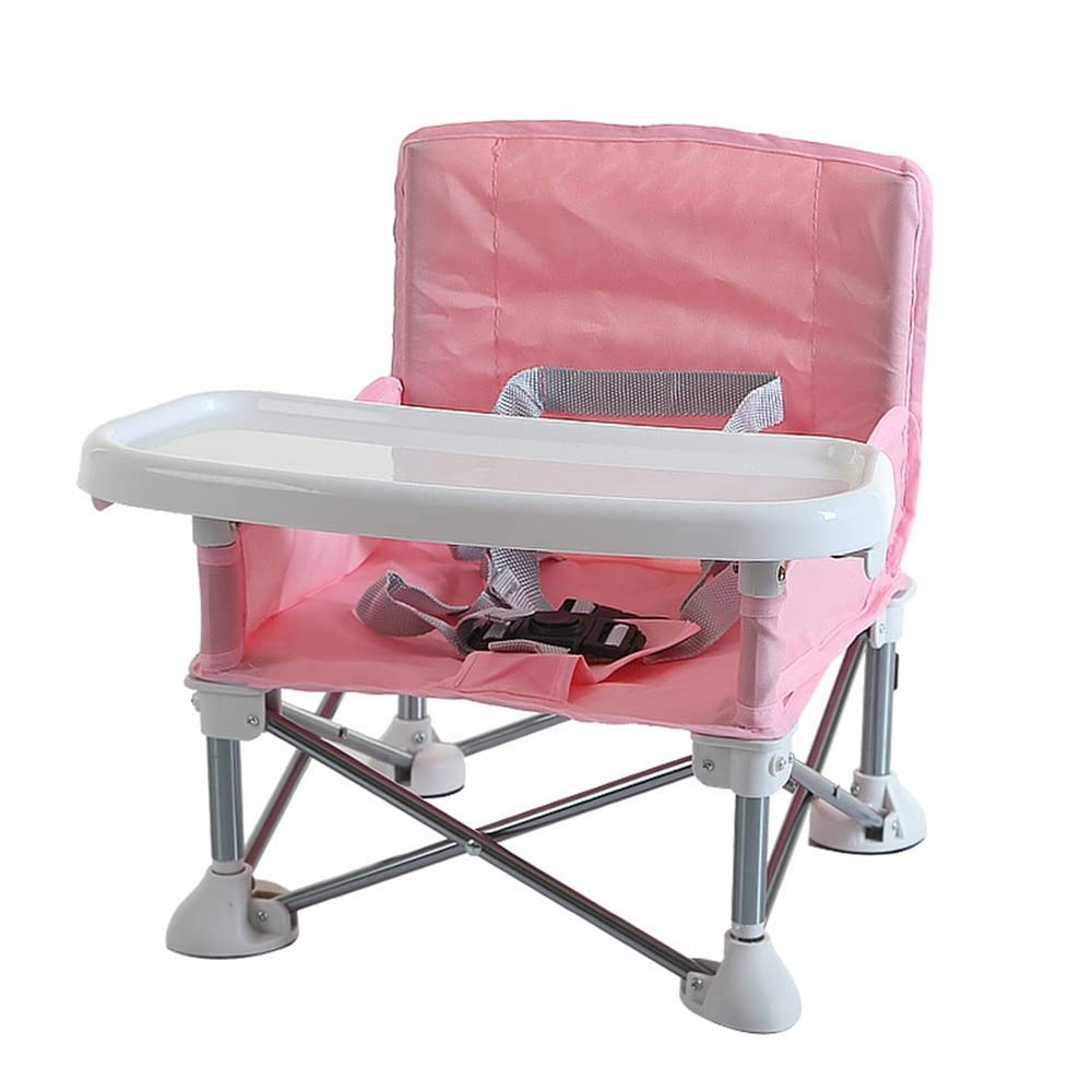 Kids Camping Chair Folding Portable Kids Outdoor Chair, Multifunctional Beach Chair Camping Chair Dining Chair, Save Space (Color : Pink)