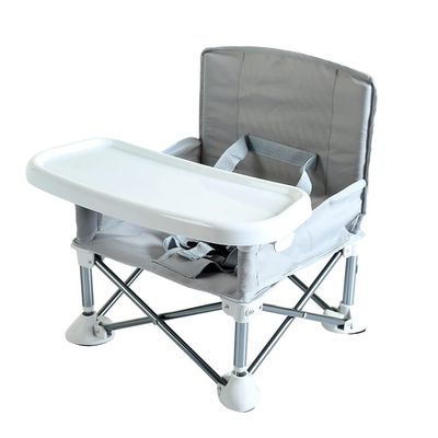 Kids Camping Chair Folding Portable Kids Outdoor Chair, Multifunctional Beach Chair Camping Chair Dining Chair, Save Space (Color : Gray)