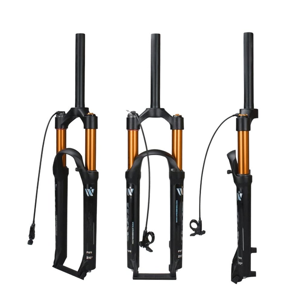 Jejy Mountain Bike Accessories 27.5 29 Magnesium Alloy Bicycle Front Fork Shock Fork Disc Brake Suspension Air Fork Straight Steerer 1-1/8" (Size : 29inch)