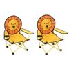 Kids Camping Chair Outdoor Kids Beach Chairs 2 Pack, Ultra Light Portable Folding Chair Kids Camping Chair, with Storage Bag view 1