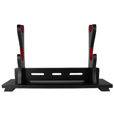 FLURSAILE Sword Stand Sword Rack, Wands Display Stand, Samurai Sword Stand, Katana Sword Holder (2-Tier)