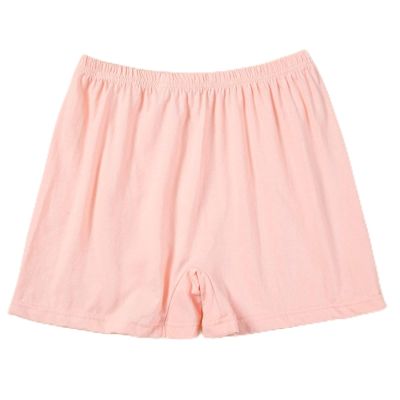 Telusu 100% Cotton Boxer Briefs for Medium Elderly Women 4 Pack Underwear High Waisted Boyshorts Panties (Color : Skin3, Size : 105)