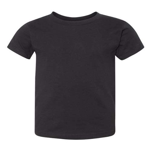 Bella + Canvas Toddler Jersey Short-Sleeve T-Shirt 5T BLACK