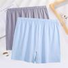 ANMUR 4Pcs Mens Underwear Plus Size 100% Cotton Boxer Briefs Full Rise Panties Loose Underpants Shorts (Color : 2pcs Gray+2pcs Blue, Size : 3X-Large) view 1