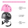 Kids Bike Helmet for Ages 5-15, Adjustable Safety Toddler Helmet with Protective Gear Set, Skateboard Scooter Helmets with Knee Elbow Pads Wrist Guards for Boys Girls (Medium, Pink) view 2