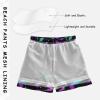 Aflyko Halloween Boys' Board Shorts Neon Bat Little Kid Swim Trunk Girls Swimwear All Day Shorts view 3