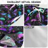 Aflyko Halloween Boys' Board Shorts Neon Bat Little Kid Swim Trunk Girls Swimwear All Day Shorts view 4