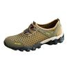 HINDOLA Men's Climbing Shoes Mesh Breathable Hiking Shoes Comfortable Outdoor Travel Shoes Lightweight Walking Shoes for Outdoor Green view 1