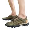 HINDOLA Men's Climbing Shoes Mesh Breathable Hiking Shoes Comfortable Outdoor Travel Shoes Lightweight Walking Shoes for Outdoor Green view 2