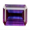 One 28x14 Emerald Cut Synthetic Corundum Amethyst Color Flash Gemstone 5231 view 1