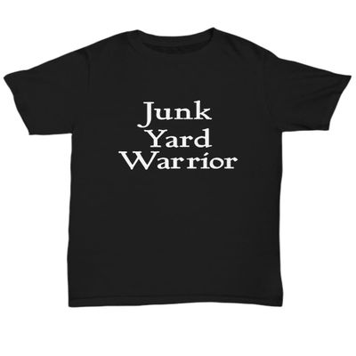 Junk Yard T Shirt Funny Gift for Scrap Metal Mechanic Flea Market Garage Sale Thrifter Premium Unisex Tee Unisex Tee Black