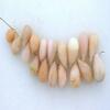 32 Carats 18 Peruvian Peru Pink Opal Briolette Bead Gem Closeout Wholesale 6703 view 2