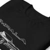1965 Chevy Impala SS Lowrider Classic Car Short-Sleeve Unisex T-Shirt Black view 4