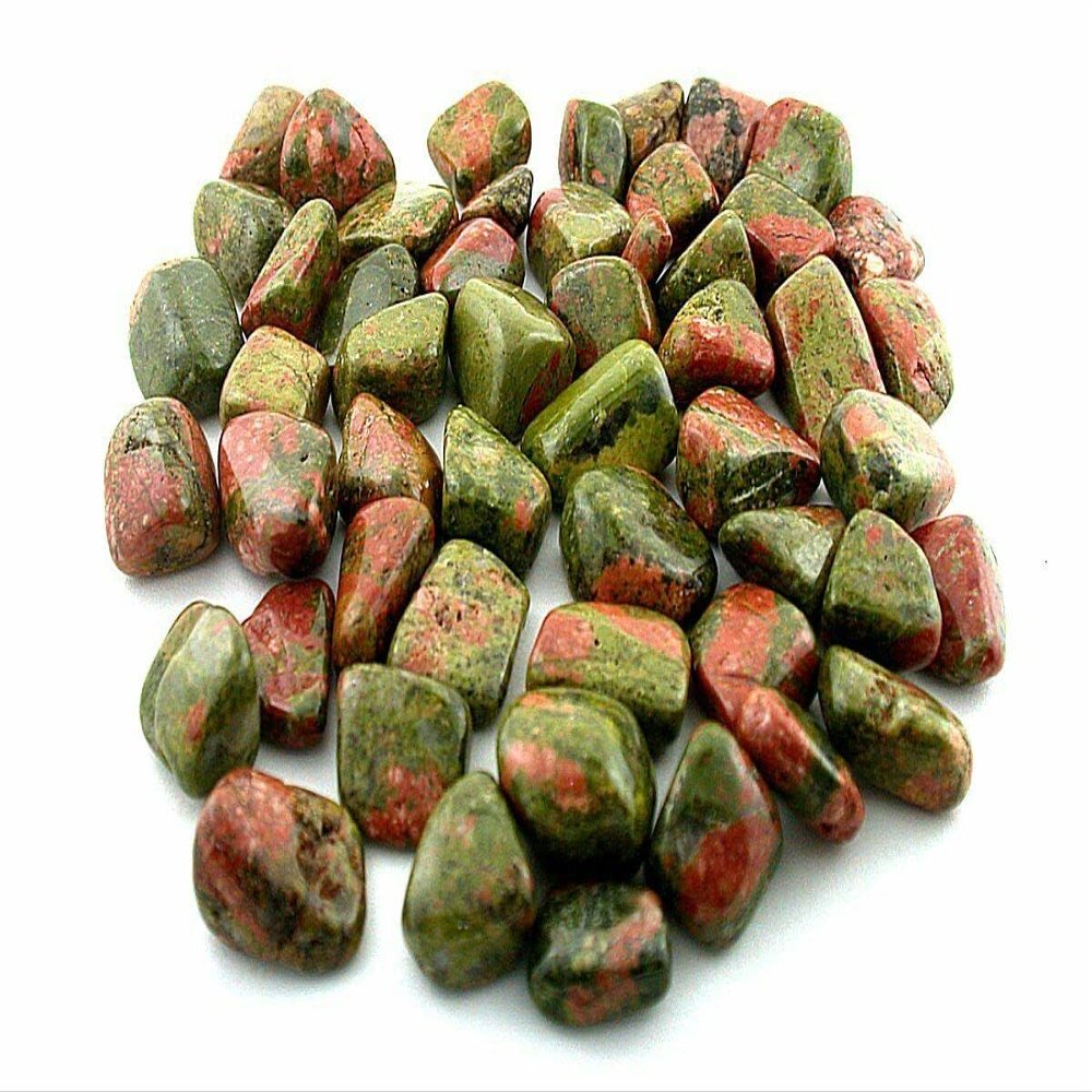 1/2 Pound Unakite Tumble Polish Polished 1/2 To 9/10 Inch Gemstone Gem Stone T2