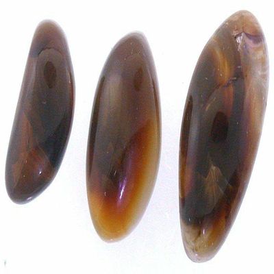 26.60 Carat 3 Freeform Preform Slaughter Mountain Arizona Fire Agate Cabochon