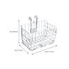 BESPORTBLE Mountain Bike Front Basket Iron Hanging Bike Basket Easy Release Hooks Sleek Design for Convenient Riding view 2