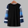 Kids Girls Fashion Top Shirts Color Block Striped Casual Tunic Tops Long Sleeve Loose Crewneck Blouse T-Shirt Tee Toddler Top Undershirt Girls (Black, 8-9 Years) view 4