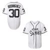 The Sandlot Benny The Jet Rodriguez 30 Movie Baseball Jersey for Men S-XXXL Stitched (XX-Large, 30White) view 1