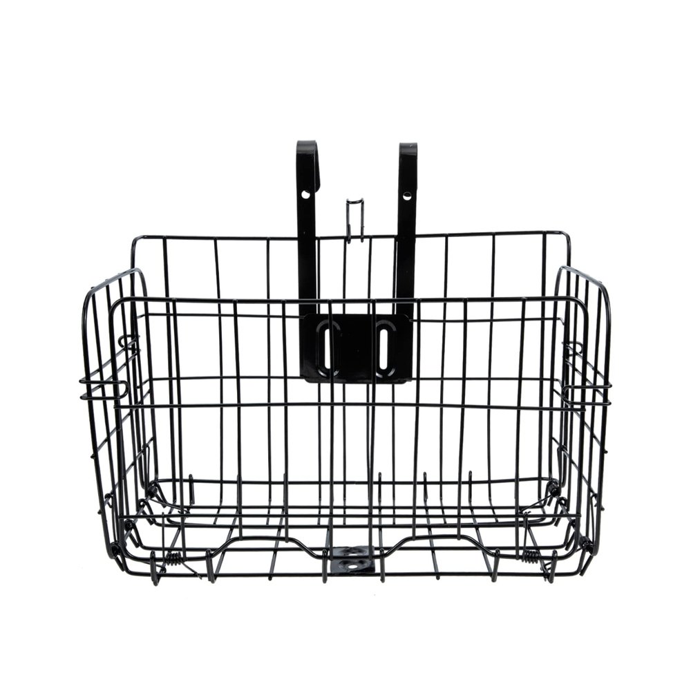 BESPORTBLE Mountain Bike Basket Metal Front Basket for Fast Release Design Lightweight Iron Construction Scratch-Resistant and Detachable for Commuting and Leisure Rides