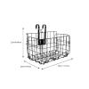 BESPORTBLE Mountain Bike Basket Metal Front Basket for Fast Release Design Lightweight Iron Construction Scratch-Resistant and Detachable for Commuting and Leisure Rides view 2