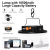 IODOO 16500mAh 60W Rechargeable Camping Light with Remote 3000LM 2700/4000/6500K LED Camping Lantern Portable IP65 Waterproof Tent Lights Power Failur view 3
