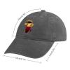 African Safari Giraffe Unisex Adult Curved Brim Baseball Hat Cap of Sports Denim Freely Adjustable view 2