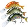 TRUSCEND Easy Catch SwimMax with BKK Hooks, Magic Noisy Wiggling and Vibrating Actions for More Bites, Lifelike Fishing Lures for Bass Trout Walleye Crappie, Strongest Dyneema Fiber Jointed Swimbaits view 1