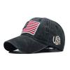 American Flag Hat Baseball Cap,Man Black Hat Dad Hat Adjustable Quick Drying Hat Running Hat (Black, One Size) view 2