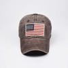 American Flag Hat Baseball Cap,Man Black Hat Dad Hat Adjustable Quick Drying Hat Running Hat (Coffee, One Size) view 3