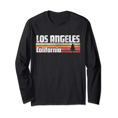 Los Angeles California Retro Style Vintage 70s 80s 90s Gift Long Sleeve T-Shirt