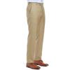 Mens Classic Fit Flat Front Hidden Expandable Waist Dress Pants No Iron Suit Pants(Khaki,42W32L) view 3